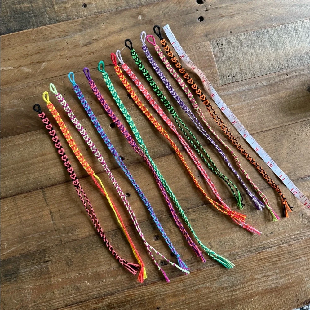 Handmade Friendship Bracelets with Hearts